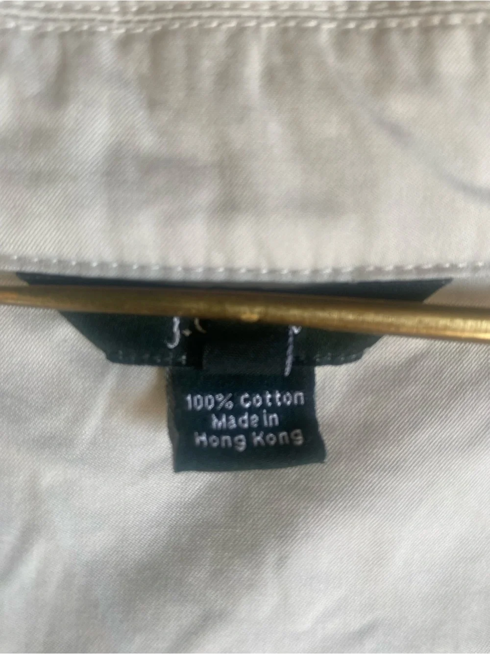 J.Crew Lightweight  Chore Jacket 100% Cotton Standing Collar Natural (ptp 22”) M